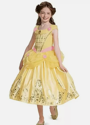 Білизна красуня та чудовисько beauty and the beast плаття tu жовте карнавальне на 7-8 років