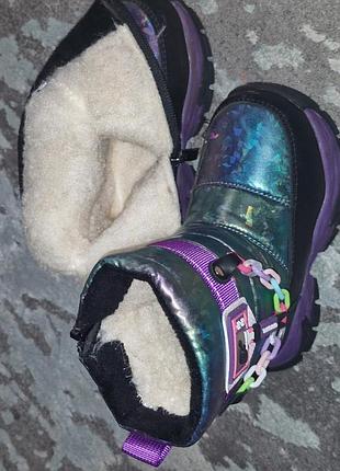 Зимові дутики ,ботинки для дівчинки