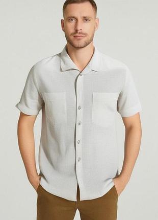 Gianfranco ferré,высококачественная рубашка из конопляной ткани(тяжной люкс) made in italy