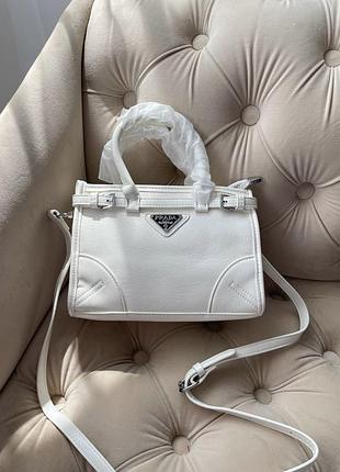 Сумка міні тоут з верхніми ручками через плече pr