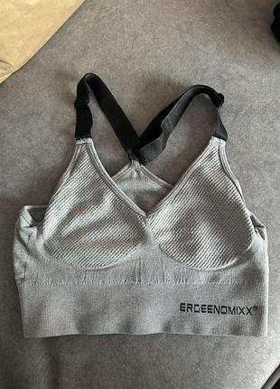 Сірий спортивний топ фірми ergeenomixx