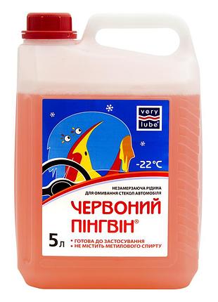 Незамерзаючий омивач скла для автомобіля xado red penguin -22 ⁰с 5 л