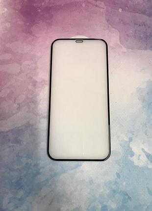 Захисне скло 3d для apple iphone 12 / 12 pro (6.1) чорне