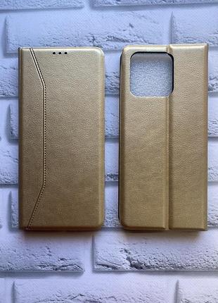 Чохол-книга momax для xiaomi redmi 10c золотий