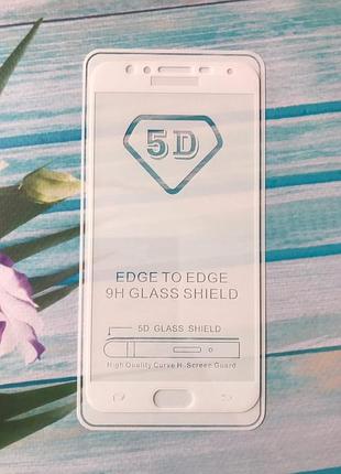 Защитное стекло 5d для samsung galaxy j4 (2018) белое