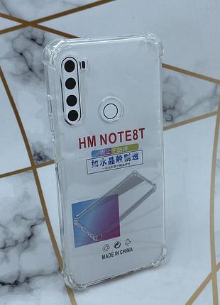 Ультратонкий прозрачный силиконовый чехол с  утолщёнными углами для  redmi note 4 5gt