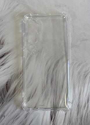 Прозорий силіконовий чохол з потовщеними кутами для xiaomi mi note 10 / note pro 10