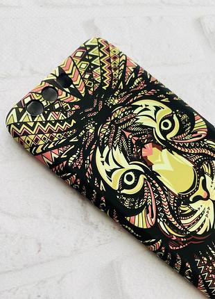 Силиконовый чехол с рисунком для huawei p10 plus тигр черный 2