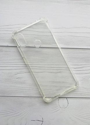 Ультратонкий прозрачный силиконовый чехол с  утолщёнными углами для redmi note 4 6 pro