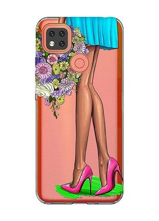 Прозрачный чехол для Iphone se 2 :: цветочное настроение (принт 226)