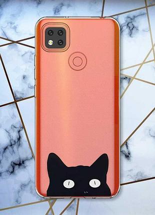 Прозрачный чехол для Iphone se 2 дизайн кошечка принт 119