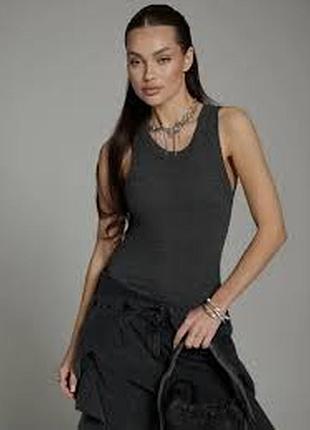 Графитная майка борцовка pineapple