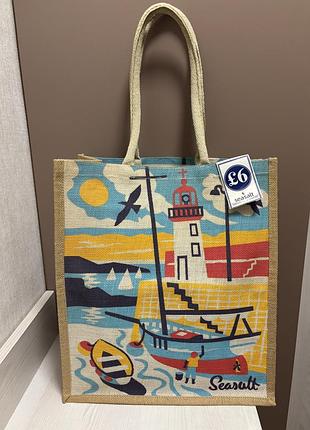 Seasalt нова сумка шопер. 100% котон, жгут