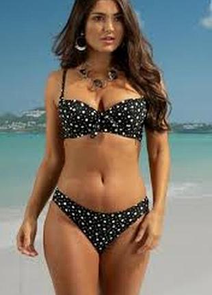 Купальник чорний роздільний розмір 44-46/10 чашка 75 d 75д 34 d шикарний