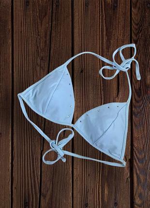 Верх від купальника на зав'язках у стразах зі стразами з камінням