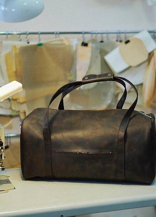 Дорожная сумка duffle из винтажной кожи crazy horse2 фото