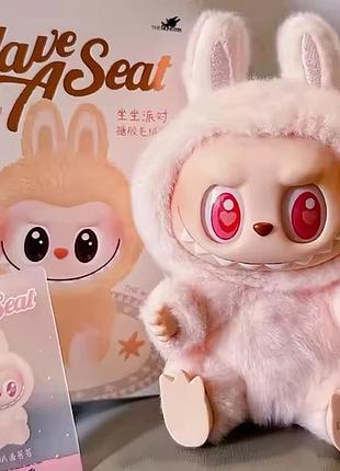 Игрушка лабубу  розового цвета labubu 15 см брелок-сюрприз