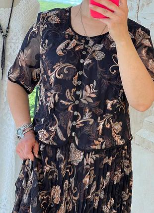 Женское шифоновое платье2 фото