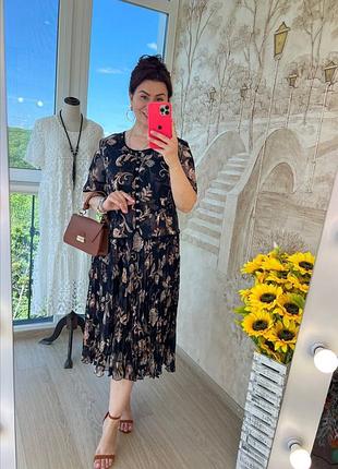 Женское шифоновое платье3 фото