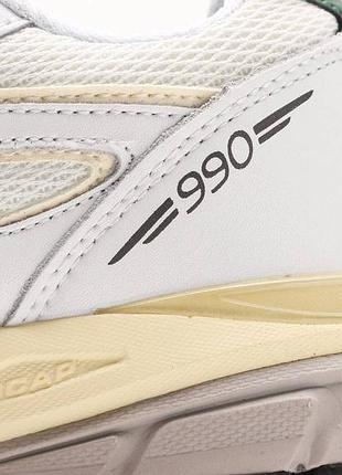 New balance 990 white green 6