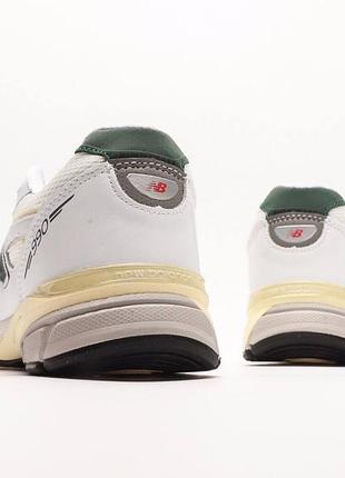 New balance 990 white green 5