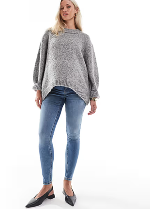 Джинсы-узкие/ jeans by asos design maternity/ для беременных