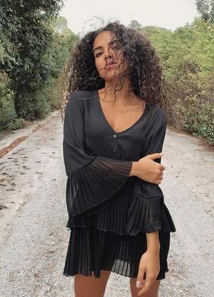 🖤🖤🖤женское черное платье zara 🖤🖤🖤