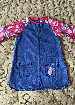 Платье новогоднее next 2-3 года