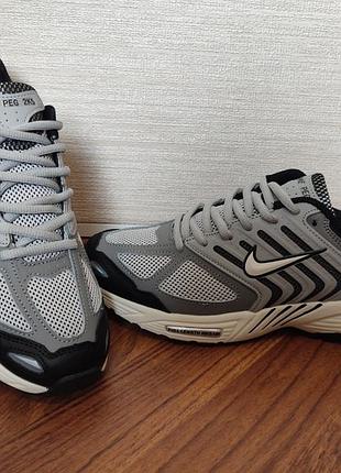 Кросівки чоловічі nike air pegasus 2k5 grey black сірі2 фото