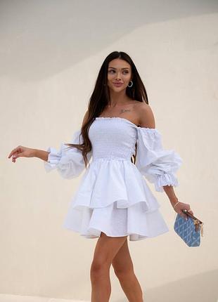 Сукня корсет -  резинка льон