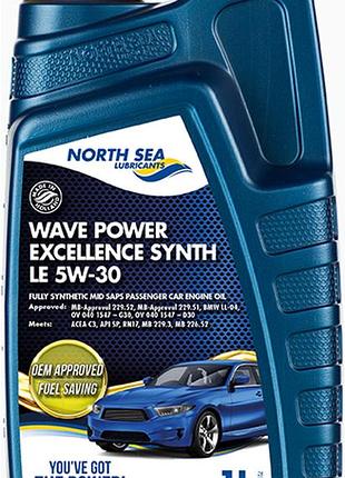 Синтетична моторна олива wave power excellence synth le 5w-30 1л