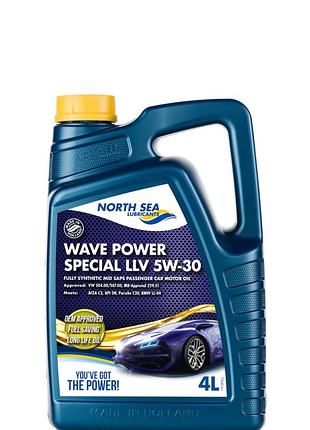 Синтетична моторна олива wave power special llv 5w-30 4л