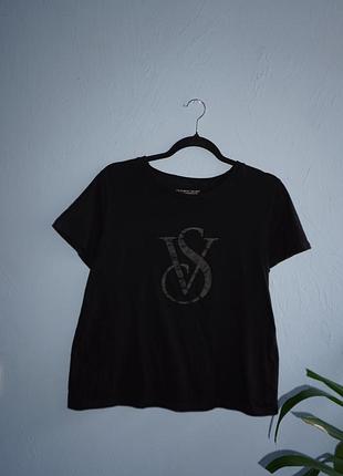 Хлопковая женская футболка victorias secret