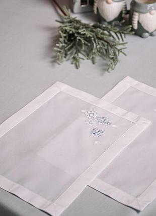 Новорічний комплект серветок едельвіка вертеп 2 шт. р.0,30х0,40 (282-23/00)