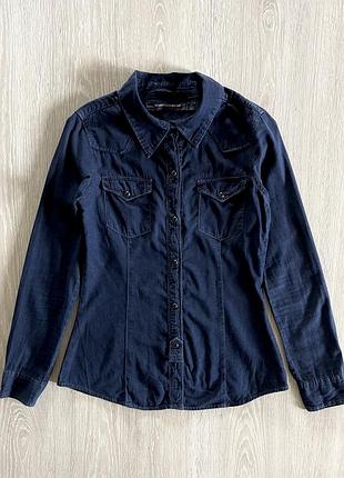Zara denim джинсова сорочка