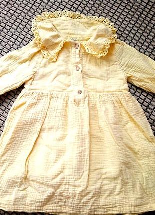 Муслиновое платье 18-24