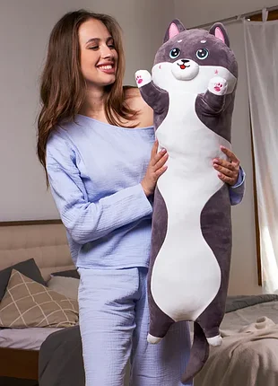 М'яка іграшка чорний кіт батон 90см