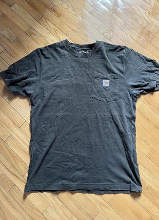 Плотна футболка carhartt з патчем