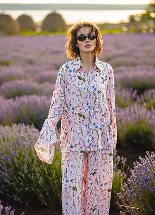 Fiorella 30170 піжамний костюм домашній комплект для жінок полірована бавовна