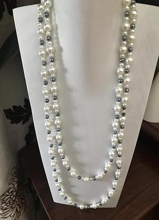 Довга нитка 150см перлів майорка 3
