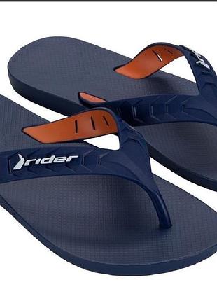 Шльопанці rider у синьому кольорі з каучуку!