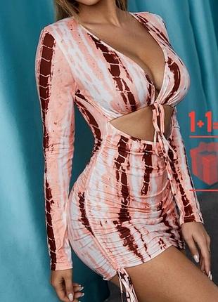 Міні сукня тай дай shein xs