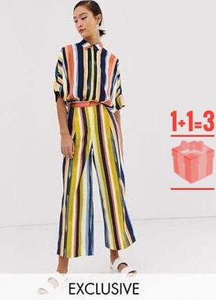 Яскраві кюлоти у смужку monki