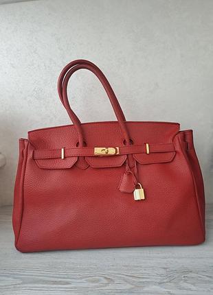 Велика шкіряна сумка genuine leather