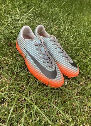 Дитячі футбольні бутси nike mercurial victory vi fg cr7 оригінал р35, бампи сороконіжки