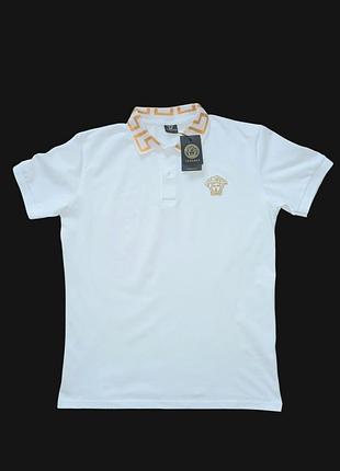 Versace поло біла футболка