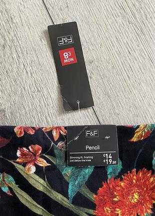 Нова натуральна еластична міді спідниця олівець 4