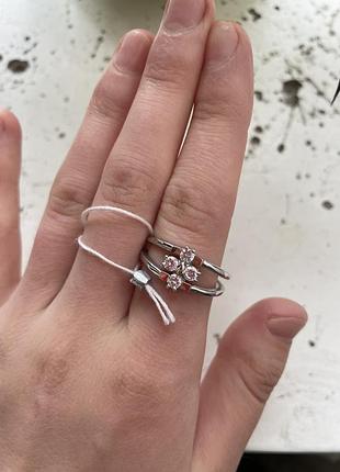 Срібне кільце з позолотою