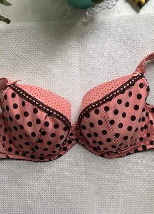 Ліфчик рожевий в горошок