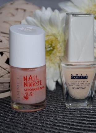 Засіб для зміцнення нігтів rimmel london і шовкове обгортання nail experts